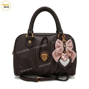 Women's Juicy Couture Romance Satchel Chocolate Bag